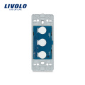 Livolo EUA Interruptor de Luz de Toque de Parede Sem Vidro 110 ~ 250 V 1 gang Controle de Luz com LED indicador VL-C501-11